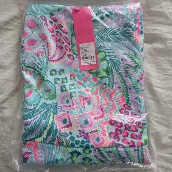 Lilly Pulitzer Linnae Banana Split Dress Romper 14 - Picture 2 of 5